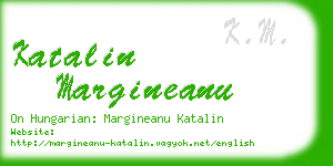 katalin margineanu business card